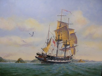 HMS Beagle in Sydney Harbour 1838.jpg